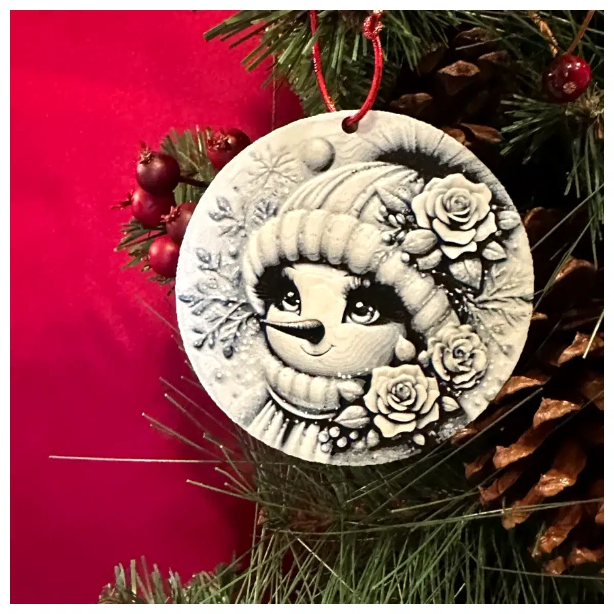 Christmas Snowman Ornament 12 Hour Cute Festive Hanging Decoration Christmas Gift Decor