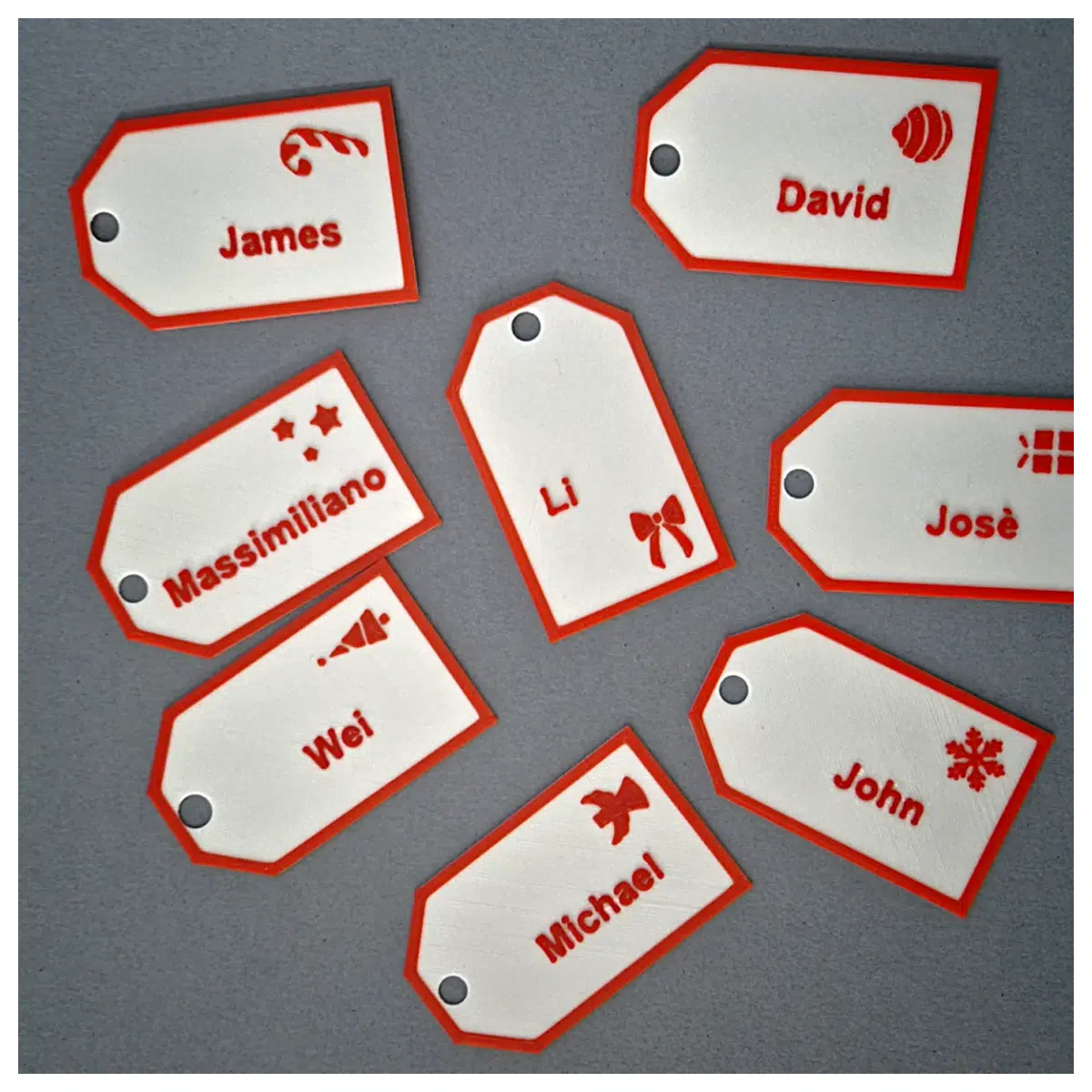 Christmas Gift Tags Festive Decorations Holiday Ornament Supplies Creative DIY Tags