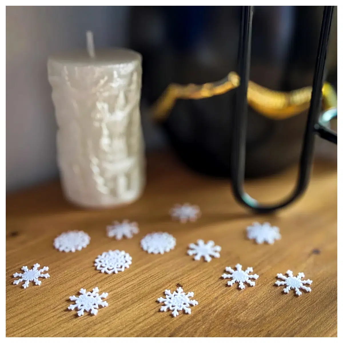 Snowflake 24 Slices Ice Cream Bar Sweet Taste Kids Snacks Holiday Gift Party Treats Candy