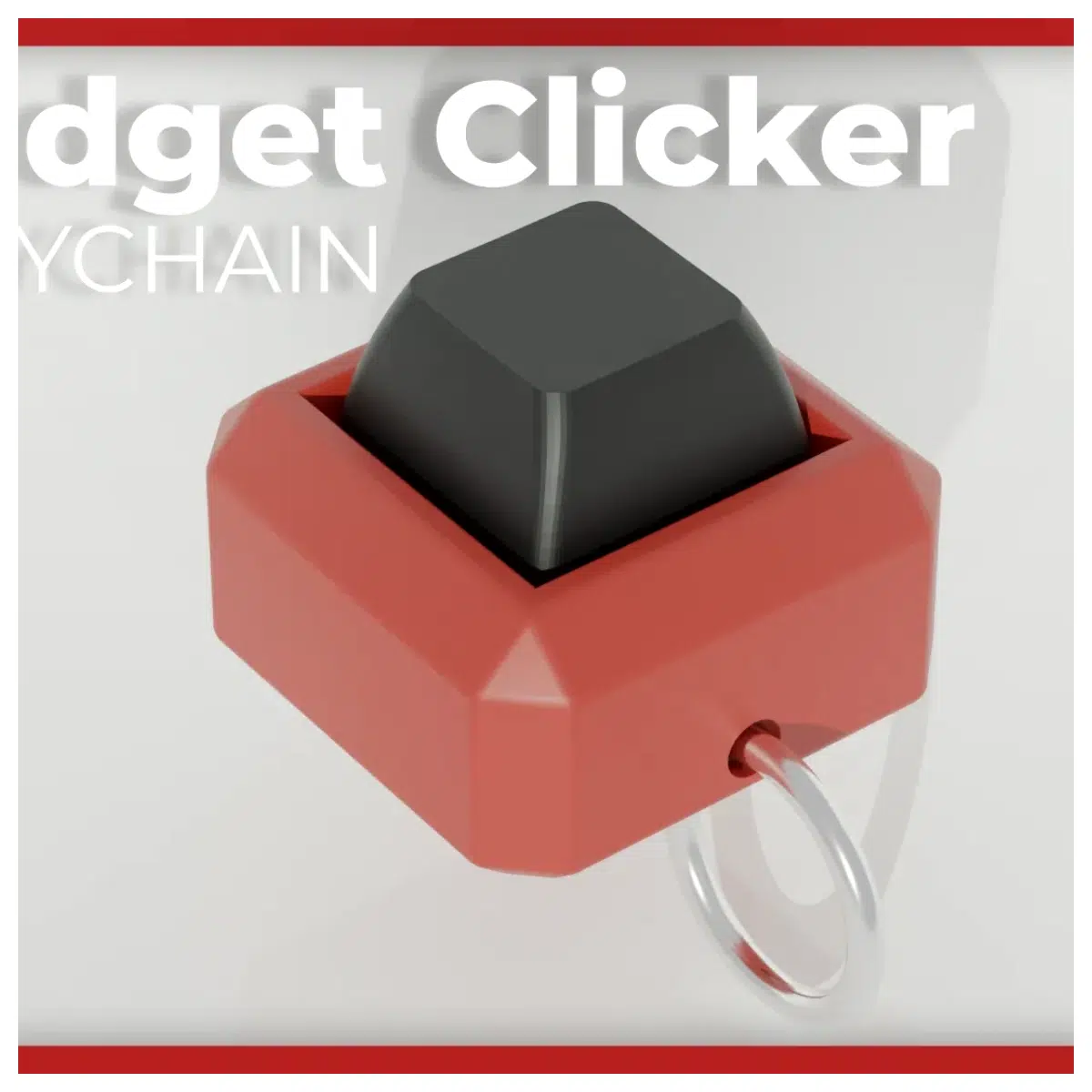 Stress Relief Clicker Keychain Anxiety Relief Toy Fidget Keychain Sensory Toy Stress Ball Accessory Keyring Tactile Fun
