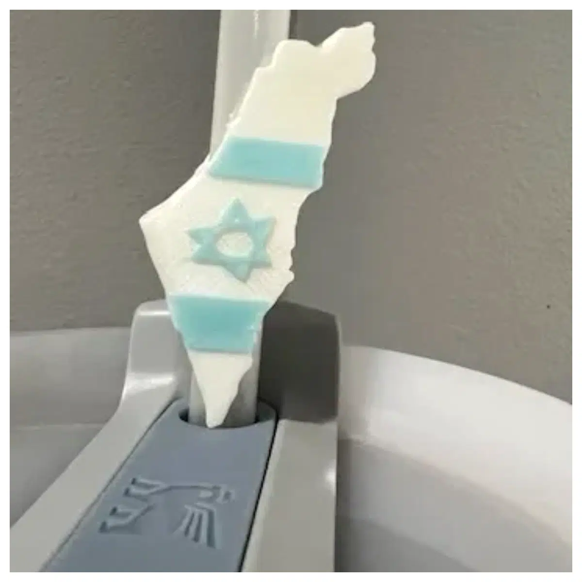 Israel Map Straw Decoration Creative Desktop Ornament Personalized Gift Travel Souvenir Drink Accessory
