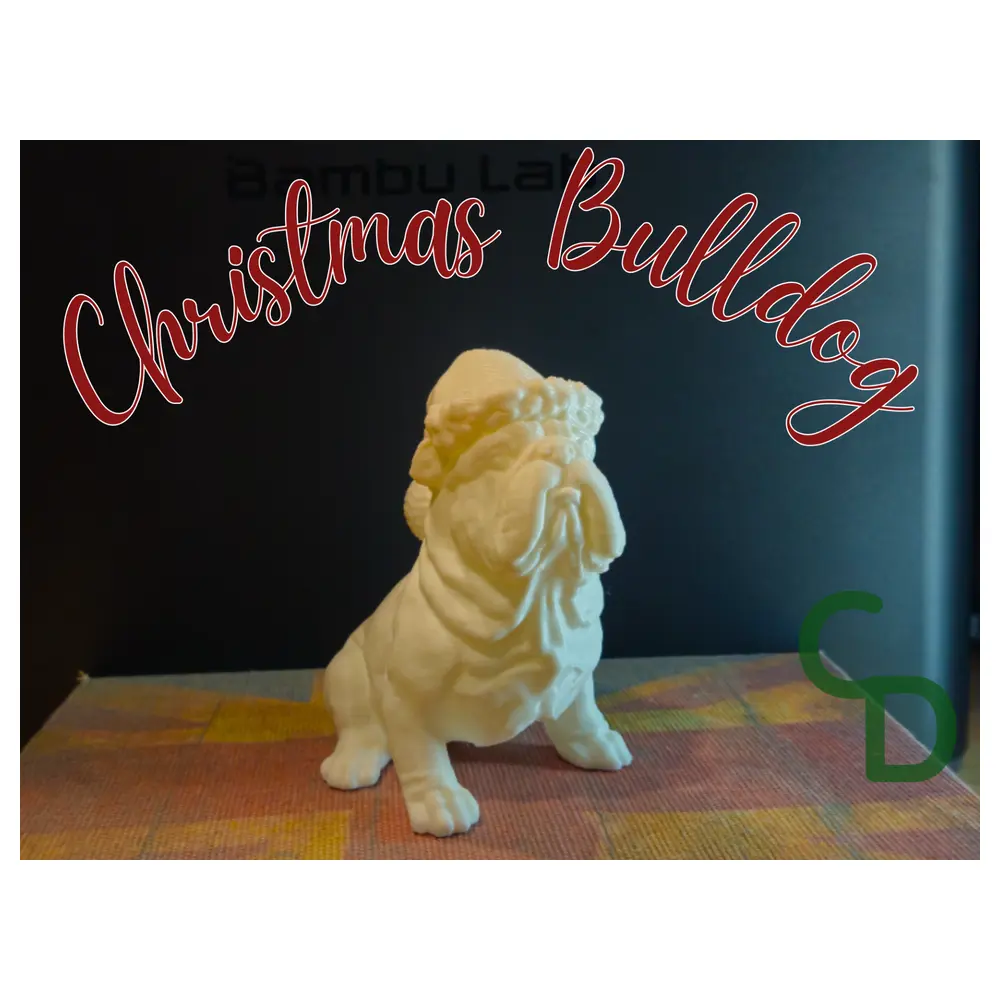 English Bulldog Christmas Edition Pet Toy Dog Toy Plush Gift Christmas Pet Accessories