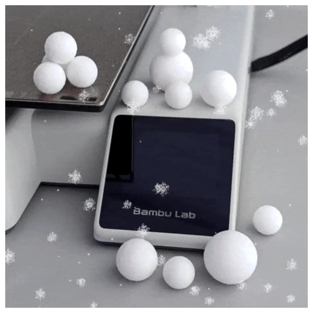 Mini Snow Globe Decoration Small Snowflake Christmas Ornament Festive Decoration Accessories Christmas Gift