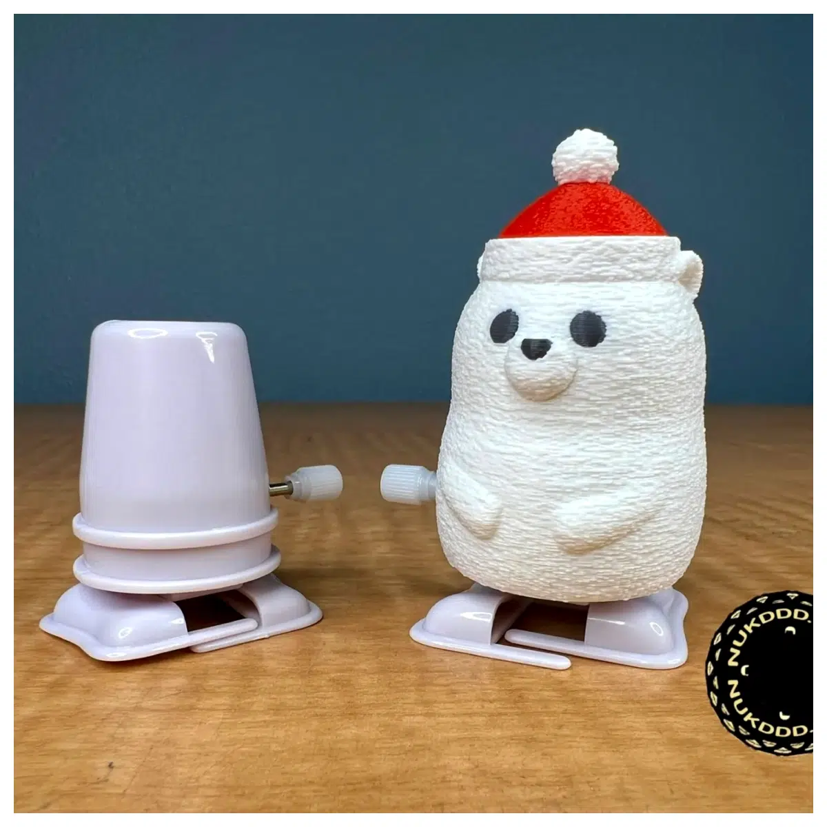 Walking Polar Bear Plush Christmas Bear Toy Holiday Decoration Kids Birthday Gift Animal Figure Accessories