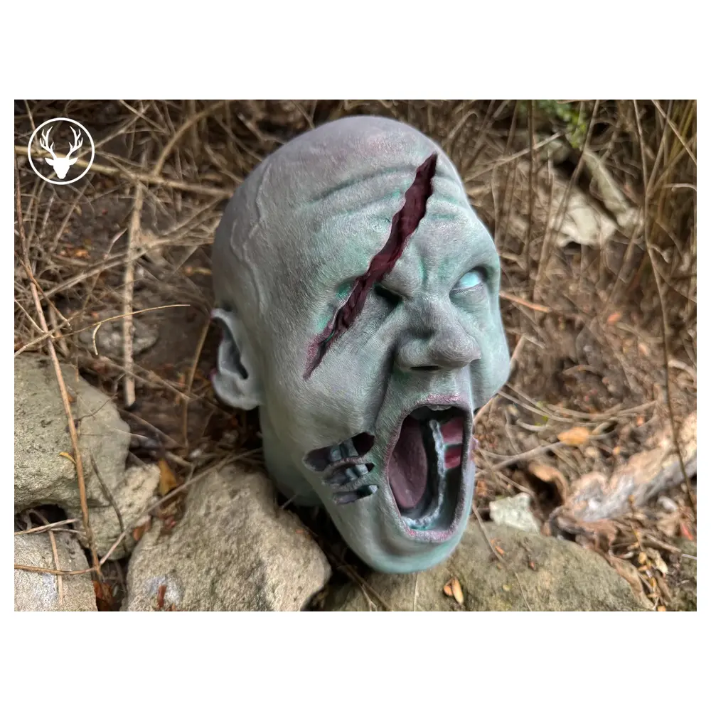 Zombie Head XL Model Toy Realistic Zombie Figure Roleplay Props Cosplay Accessories Decoration