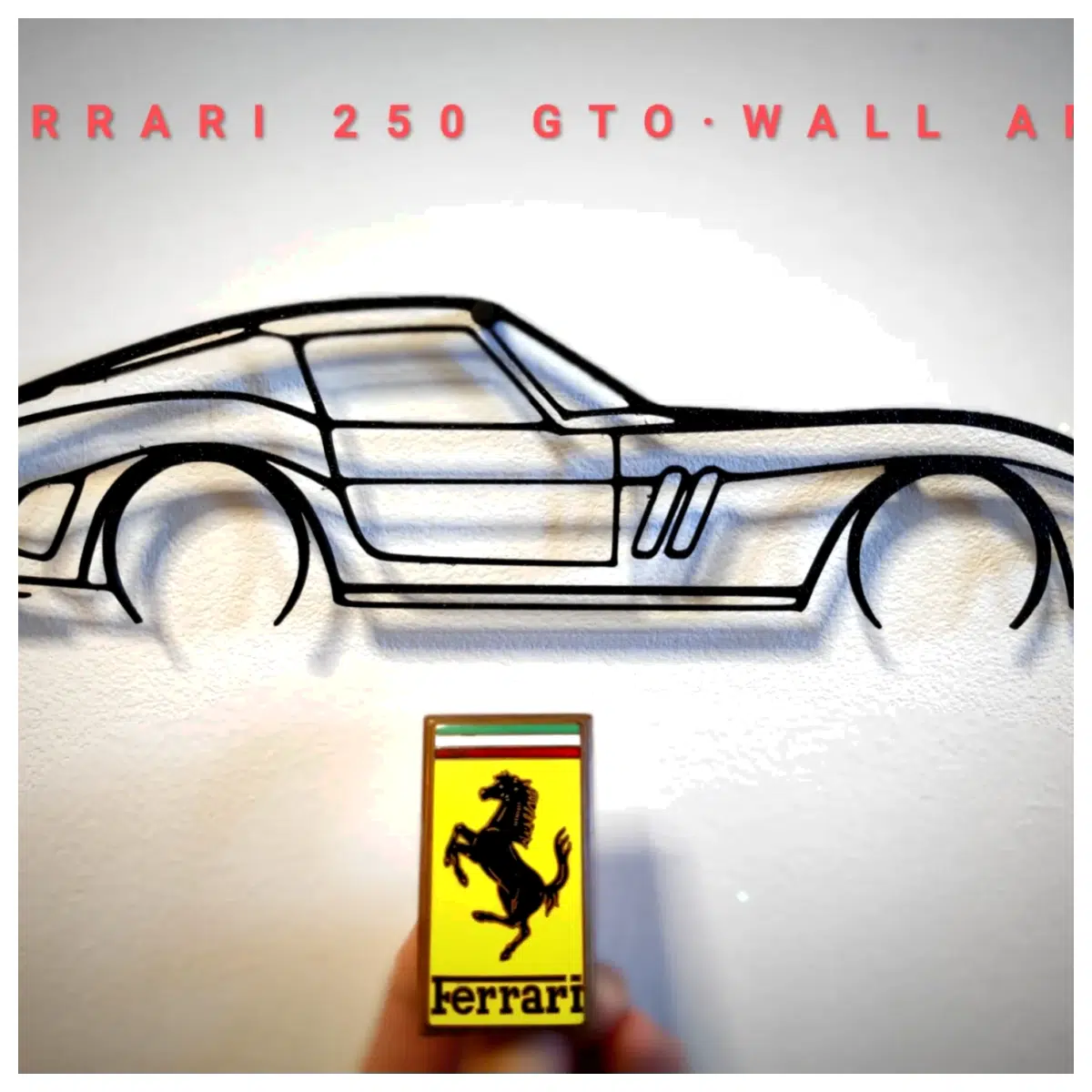 250 GTO Poster Wall Art Car Decor Racing Shadow Art Classic Sports Car Print