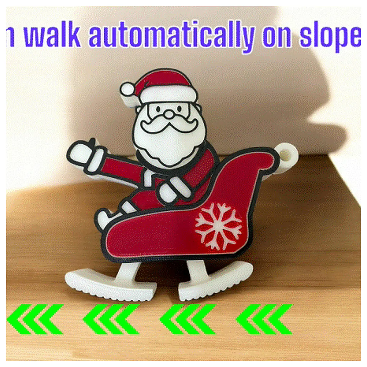 Slope Rider Santa Comes Christmas Toy Car Track Toys Gift Children Toys
