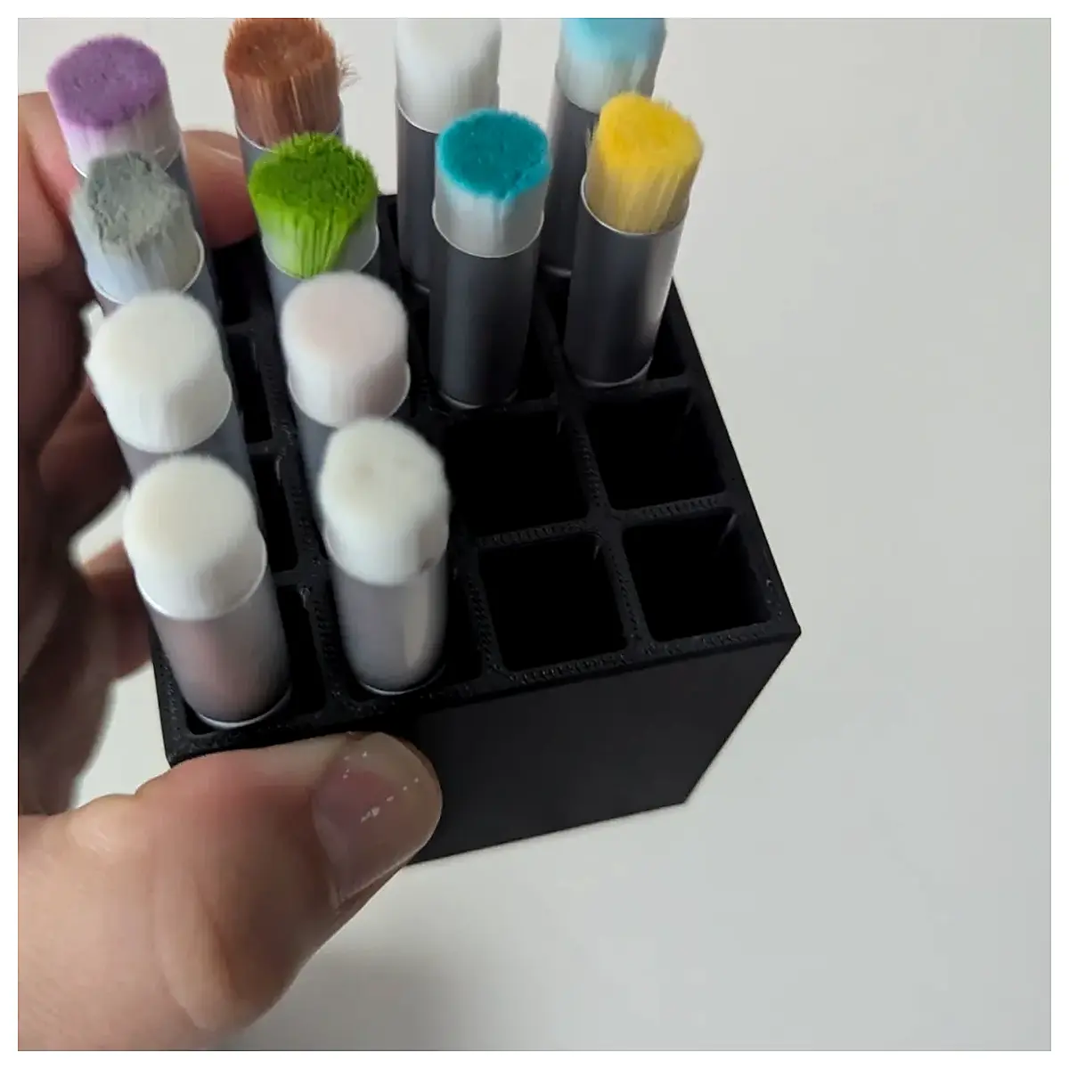 Oxidized Pigment Brushes Holder Painting Supplies Brush Rack Art Palette Holder Storage