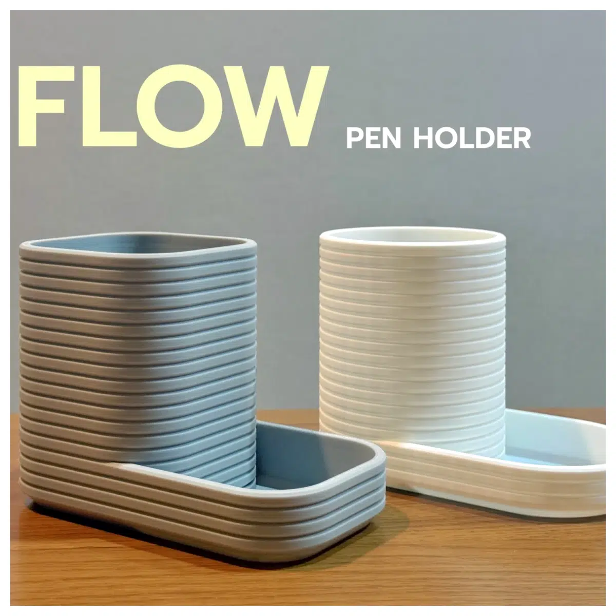 Flow Series Pen Holder Desk Organizer Office Stationery Holder Pen Caddy Multi Function Home Decor Pen Support