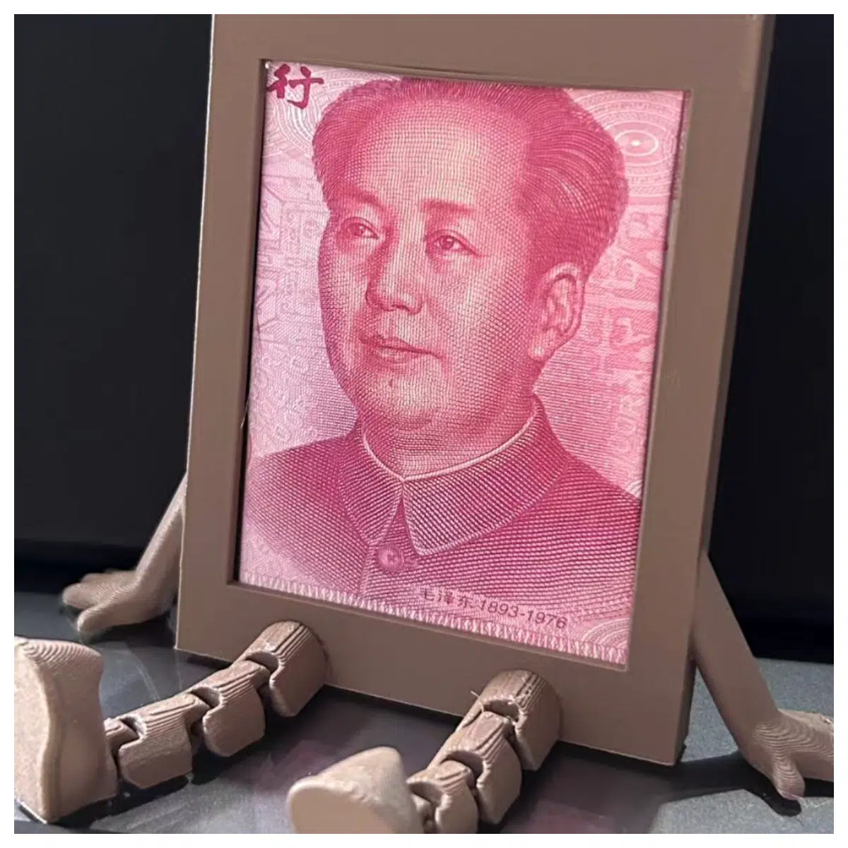 Money Photo Frame Creative Memorial Photo Holder with Movable Legs Print No Support Needed Preserve Memories