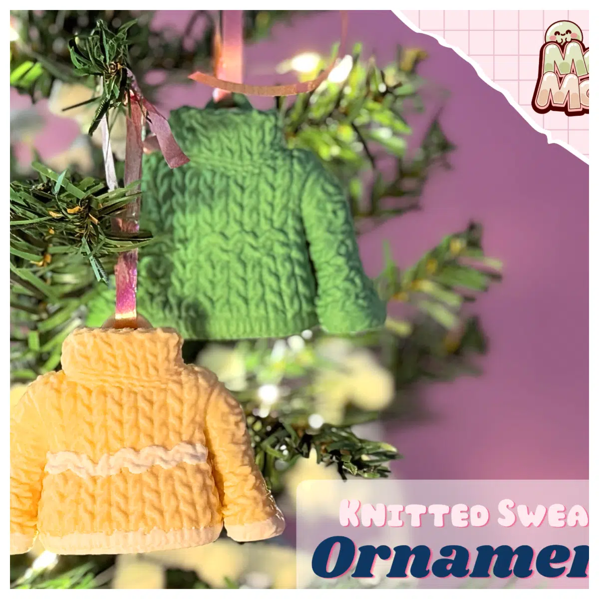 Knitted Sweater Ornament Crafts Sweater Accessories Festive Decorations Creative Gifts Knitting Decor