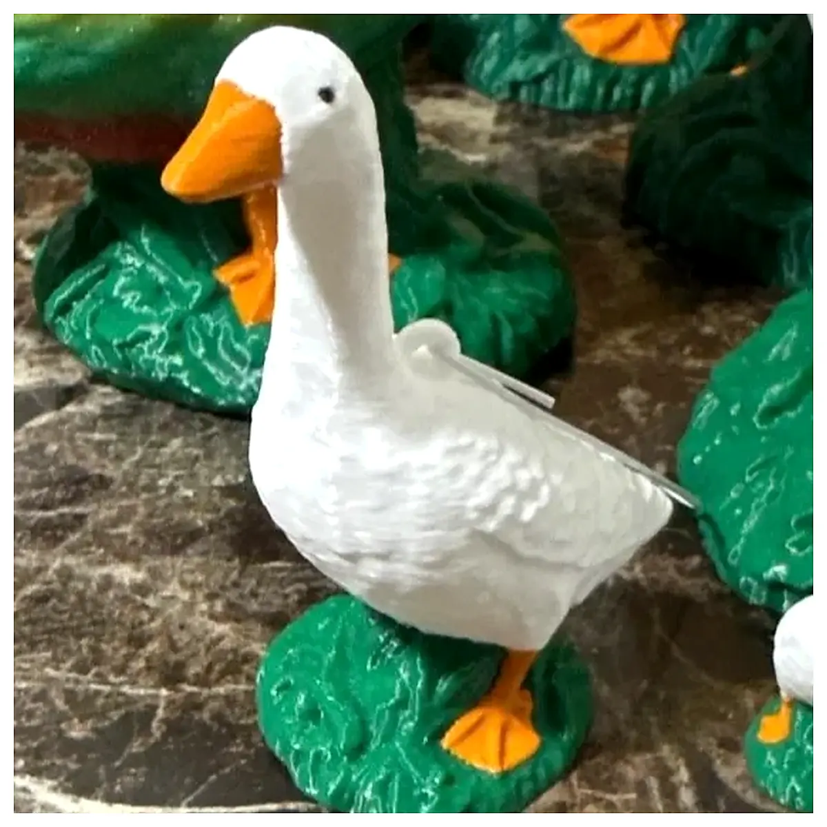 Miniature Duck Christmas Decoration Christmas Small Ornament Outdoor Decor Festive Gift Decoration