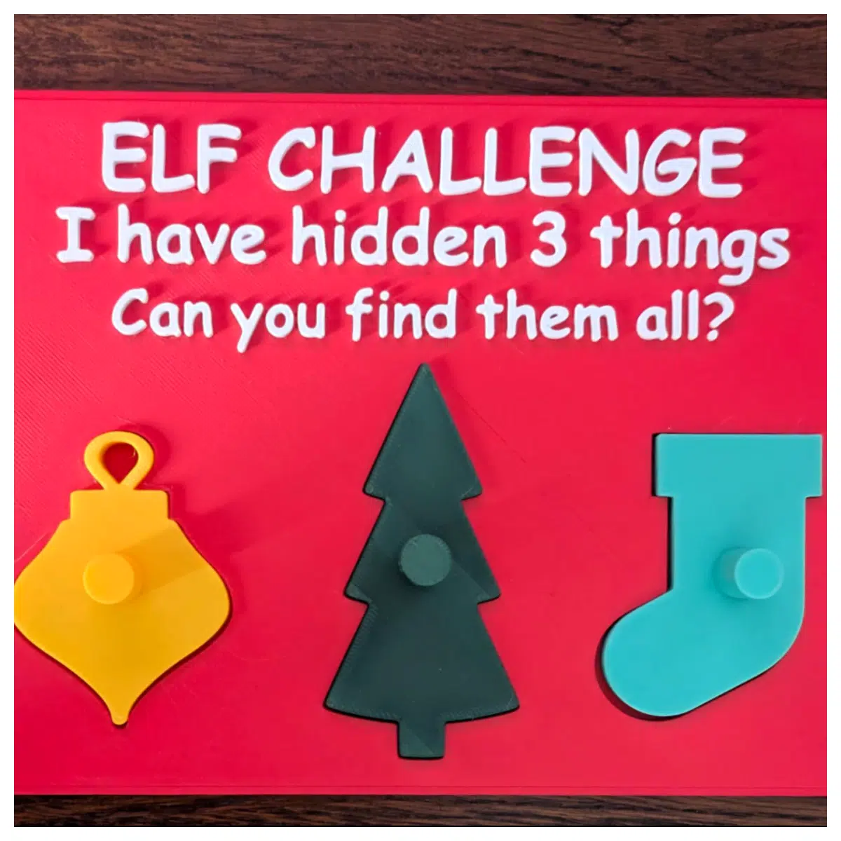 Elf Challenge Puzzle Game Brain Teaser Fun Jigsaw Kids Activity Christmas Gift New Year Toy