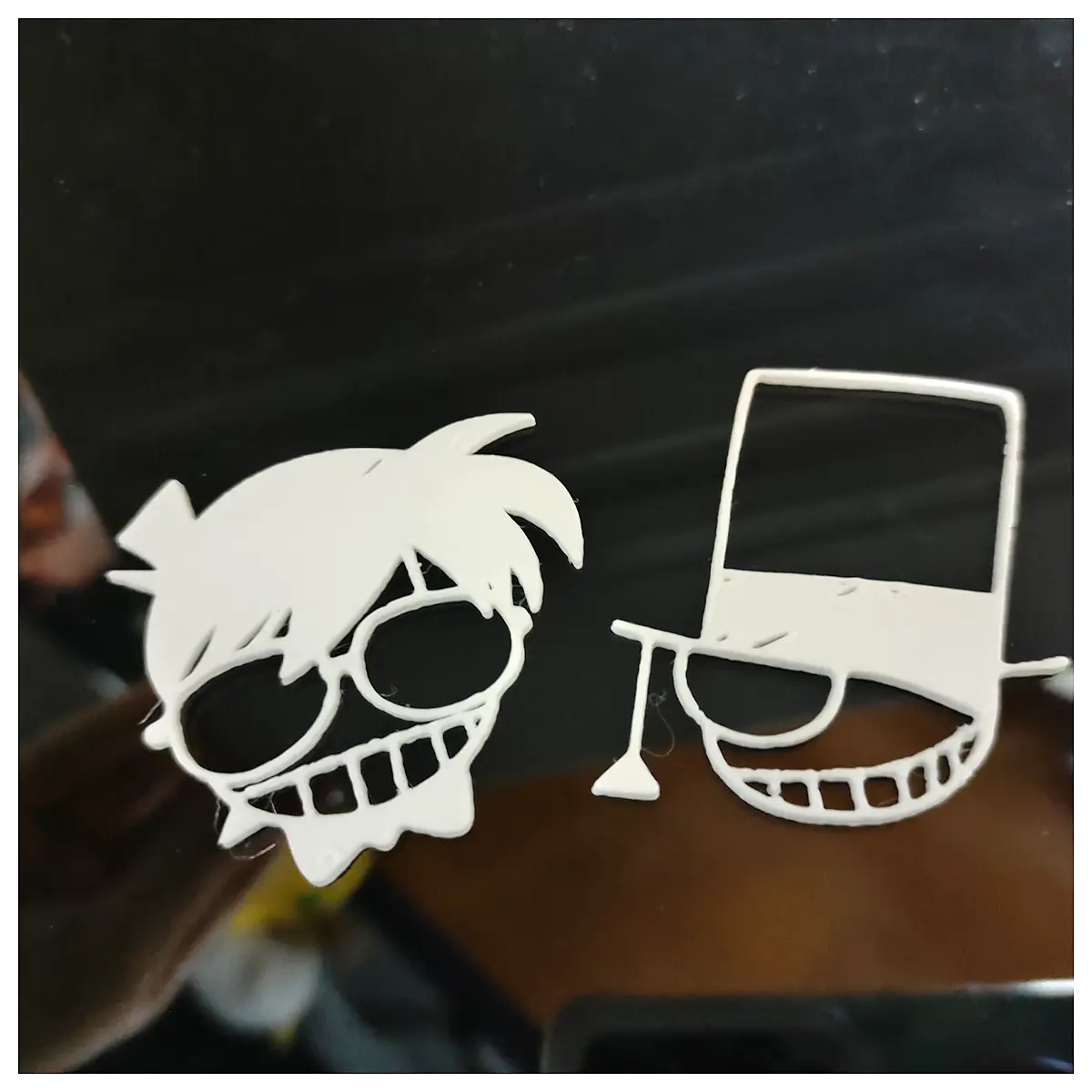 Silhouette Gedoushi Kid 15 Minute Fight Anime Merchandise Badge Collectible