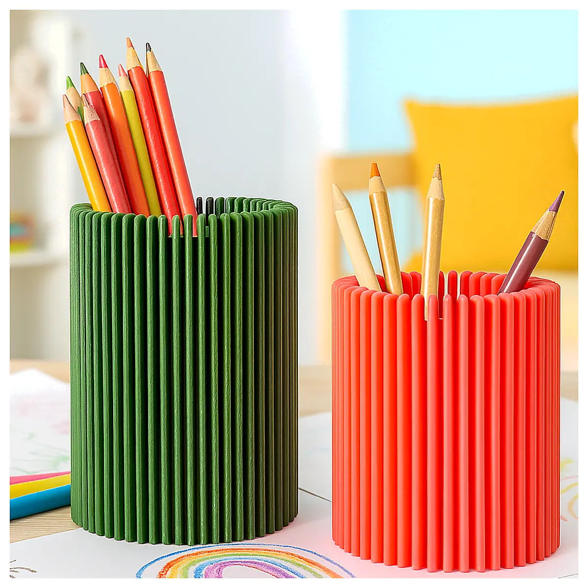 Modern Pen Holder Creative Vases Stand Multi functional Decoration Office Desk Pen Holder Support Creative Gift