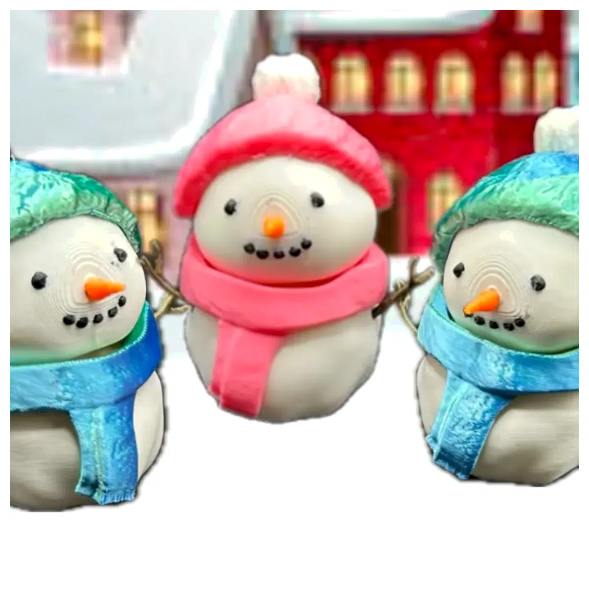 Cute Little Snowman Toy Christmas Decoration Festive Gift Winter Figurine Kids Toy Snowman Parts Christmas Decor
