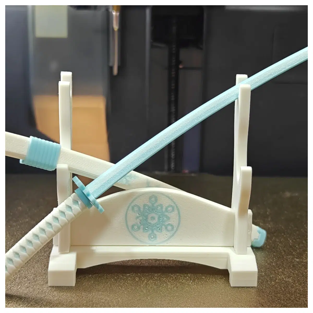 Mini Blade Snowflake Katana Sword Prop Cosplay Toy Collectible Blade Model Simulation Combat Sword