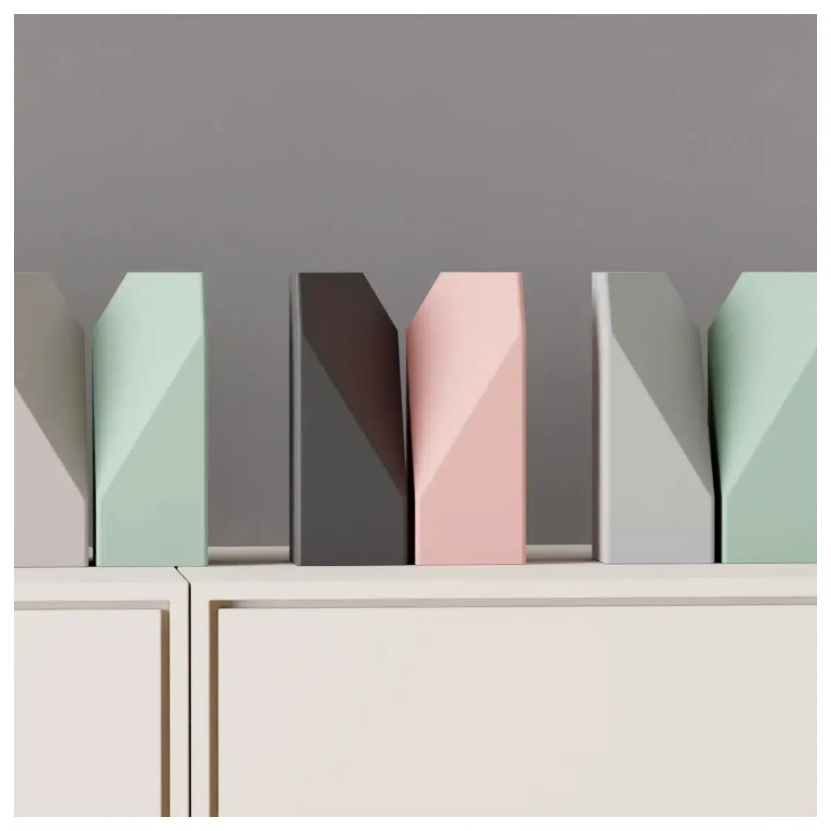 Modern Geometric Vase Minimalist Angle Design Home Decor Accent Simple Floral Arrangement Decorative Vase