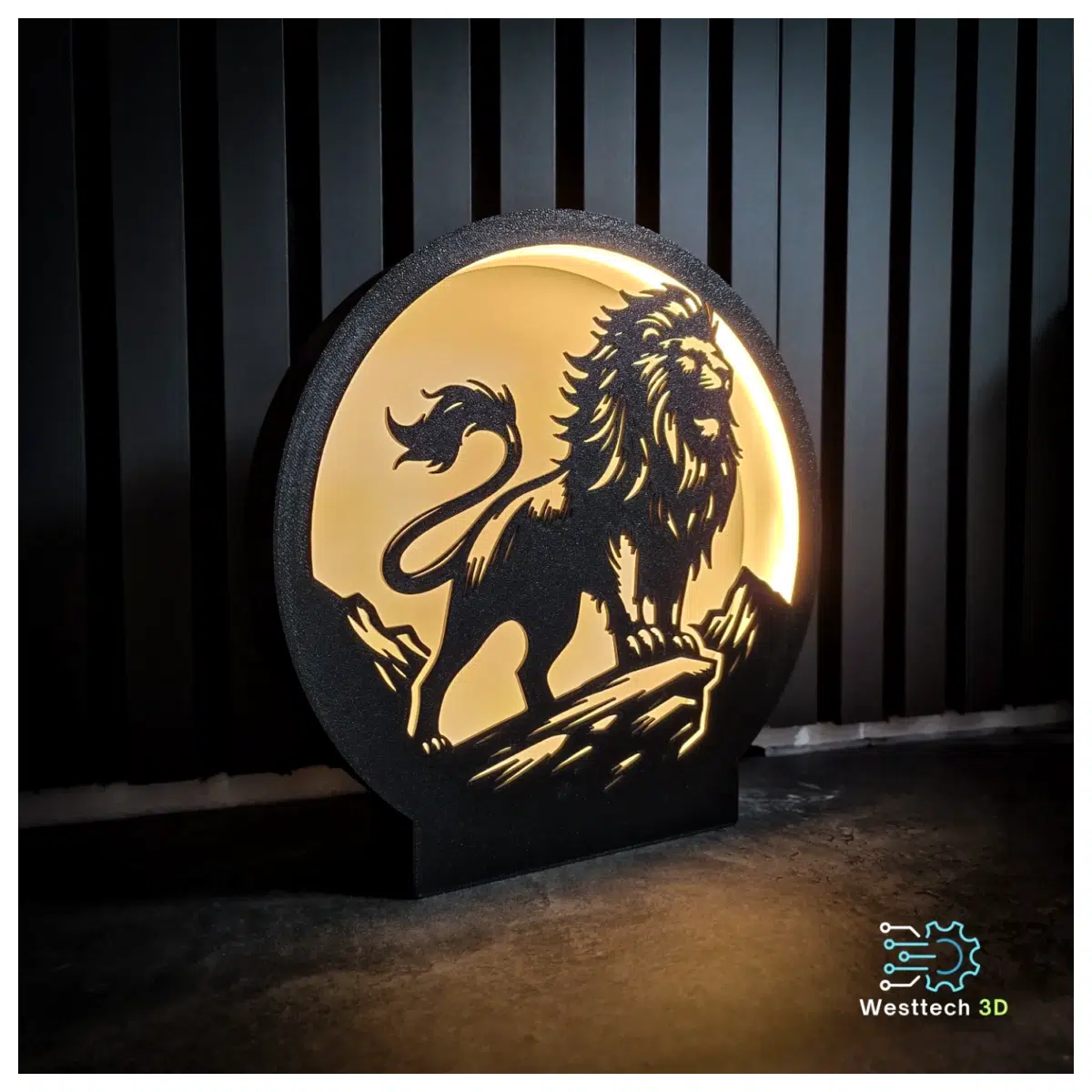 Lion LED Light Box Decorative Light Casing Spotlight Accessories Illuminate Lighting Indoor Light Box Accessories