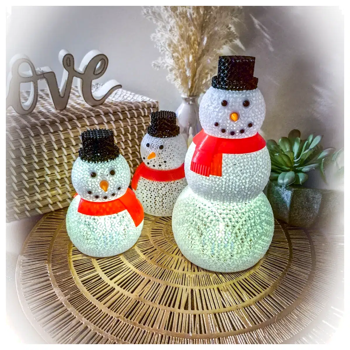 Rotating Snowman Decoration Festive Christmas Decor Mesh Lights Rotating Lights Christmas Gift Creative Home Decor