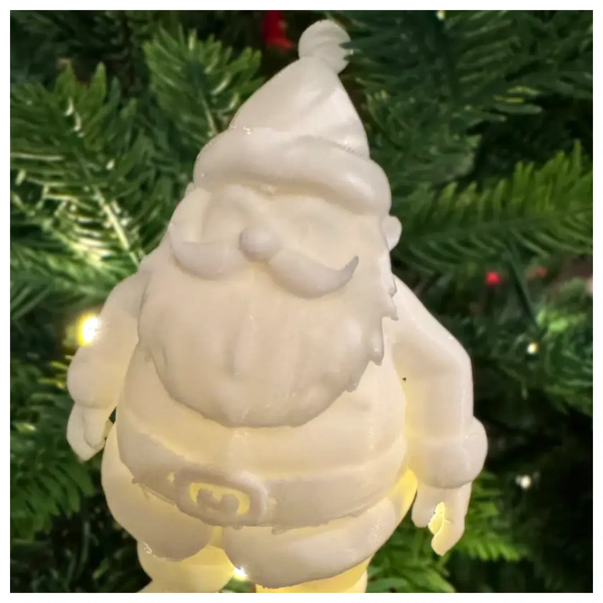 Santa Claus Statue Festive Holiday Decor Christmas Ornament Christmas Figure Sculpture Santa Decoration