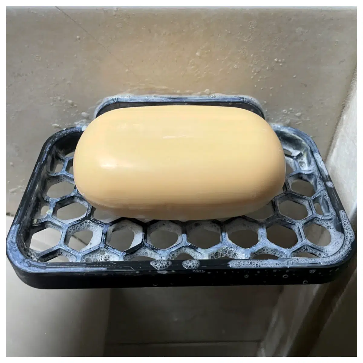 Wall Mounted Soap Dish Holder Bathroom Soap Storage Shelf for Liquid Soap Multi Compartment Design