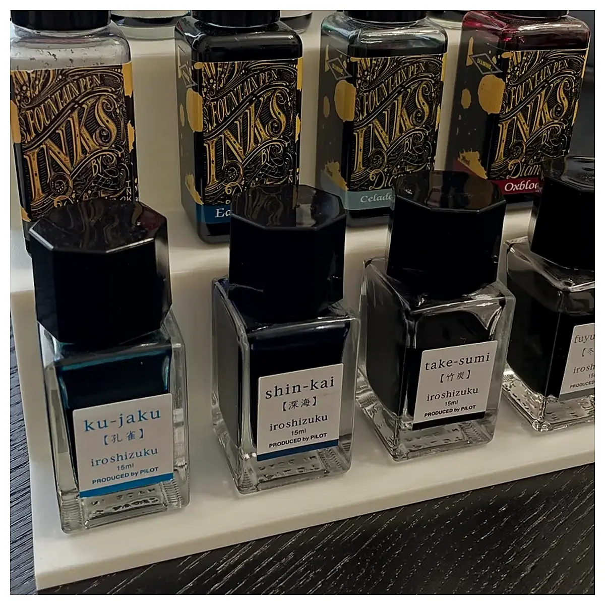 Ink Bottle Display Stand Promotion Shelving Retail Shop Window Visual Marketing Sales Boost