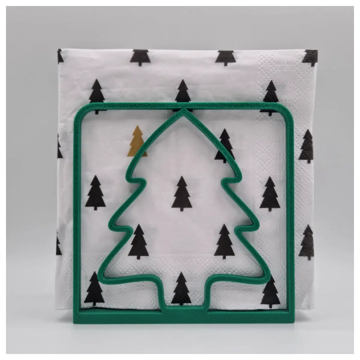 Christmas Napkin Holder Desk Decoration Festive Table Christmas Party Supplies Display Stand Holiday Ornament