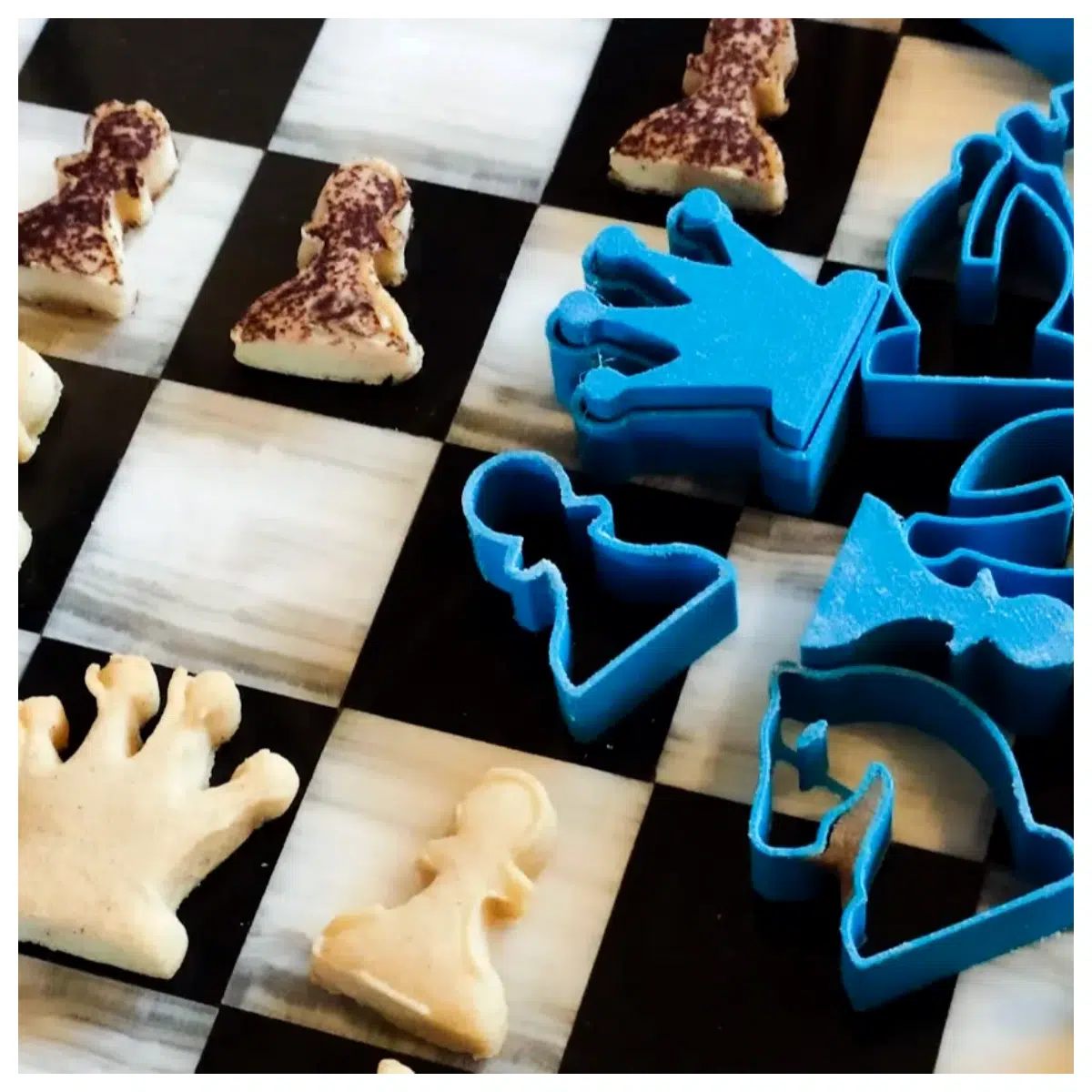 Chess Cookie Cookie Shaped Chess Baking Toys Kids DIY Fun Cookie Making