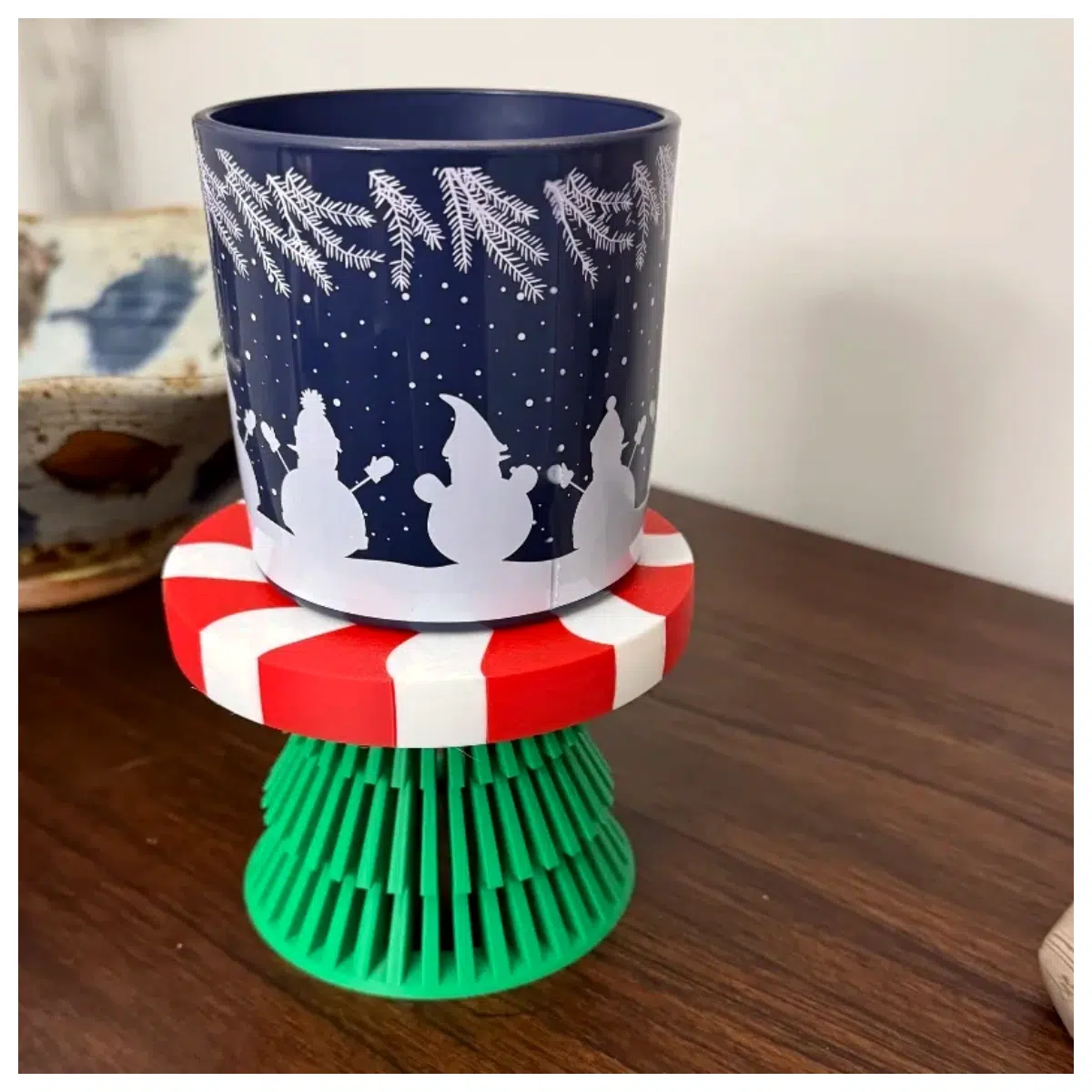 Christmas Candlestick Holiday Decoration Christmas Mantelpiece Candle Holder Accessories Christmas Gift Christmas Decor