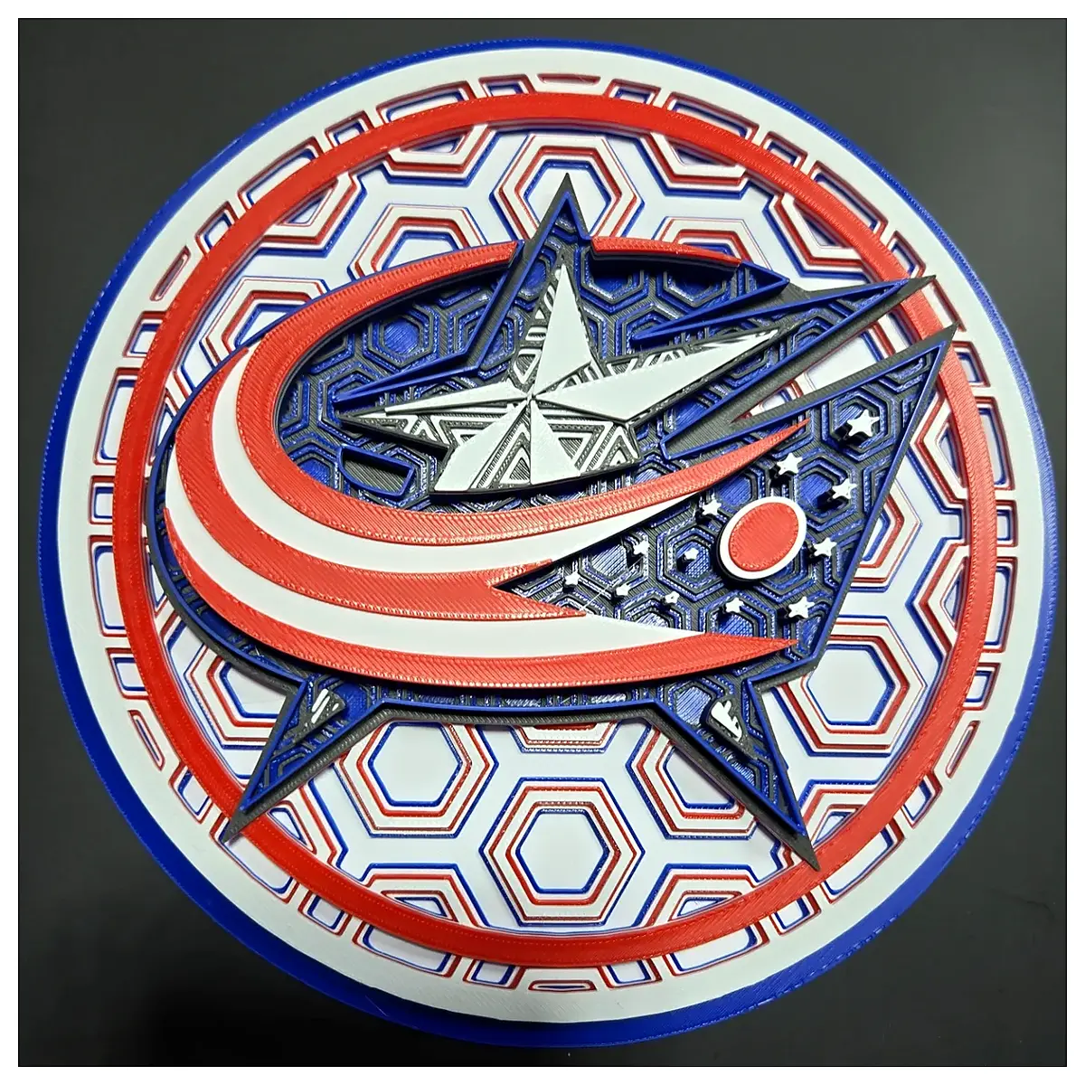 Columbus Blue Jackets 3D Mosaic Puzzle Brain Teaser Puzzle Blocks Kids Game Puzzle Toy
