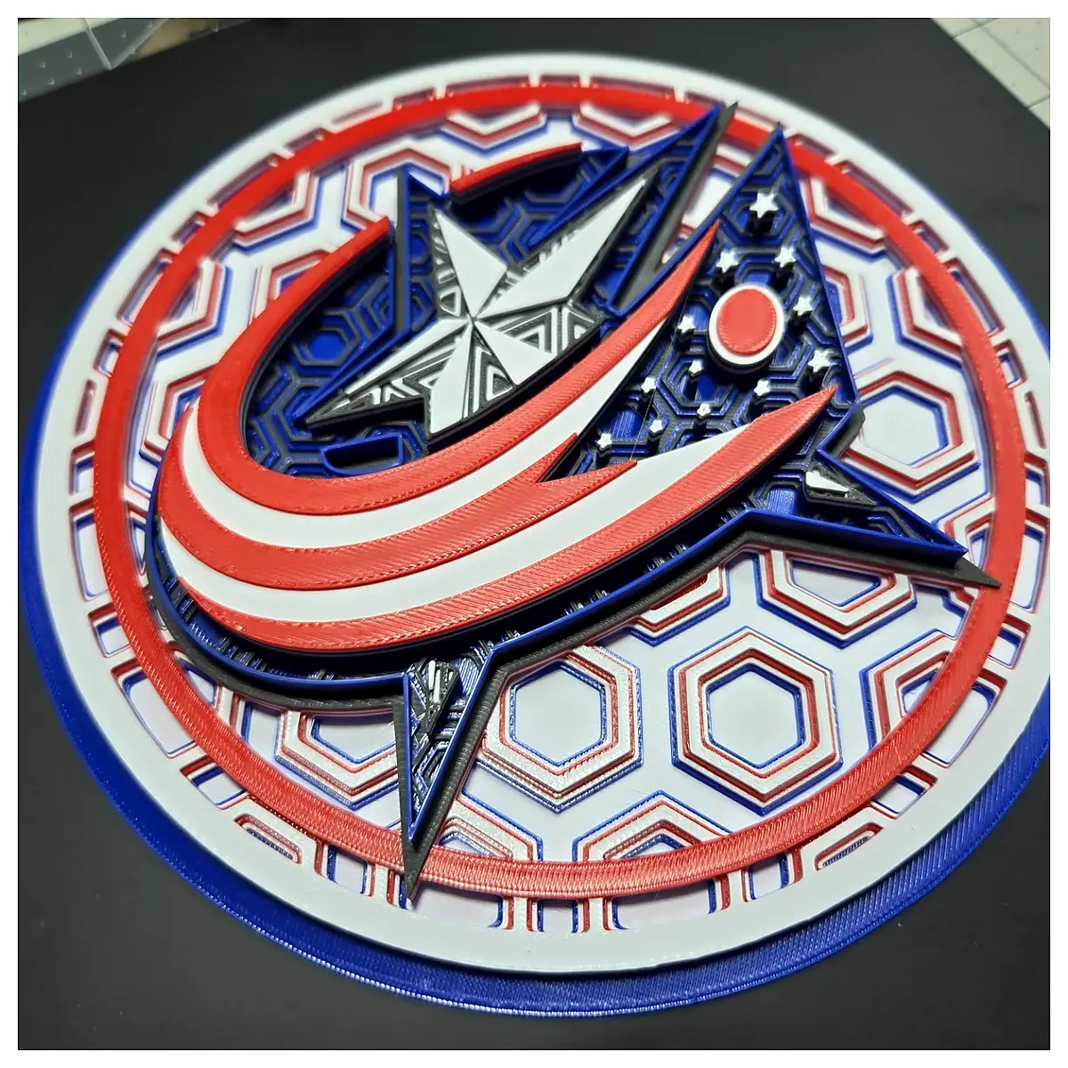 Columbus Blue Jackets 3D Mosaic Puzzle Brain Teaser Puzzle Blocks Kids Game Puzzle Toy