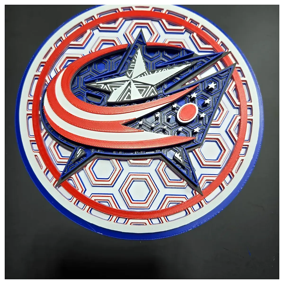 Columbus Blue Jackets 3D Mosaic Puzzle Brain Teaser Puzzle Blocks Kids Game Puzzle Toy