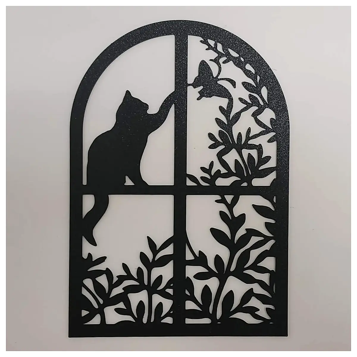 Cat Silhouette Wall Art Decor Window Wall Stickers Cute Kitten Shadow Wall Hanging Room Decor