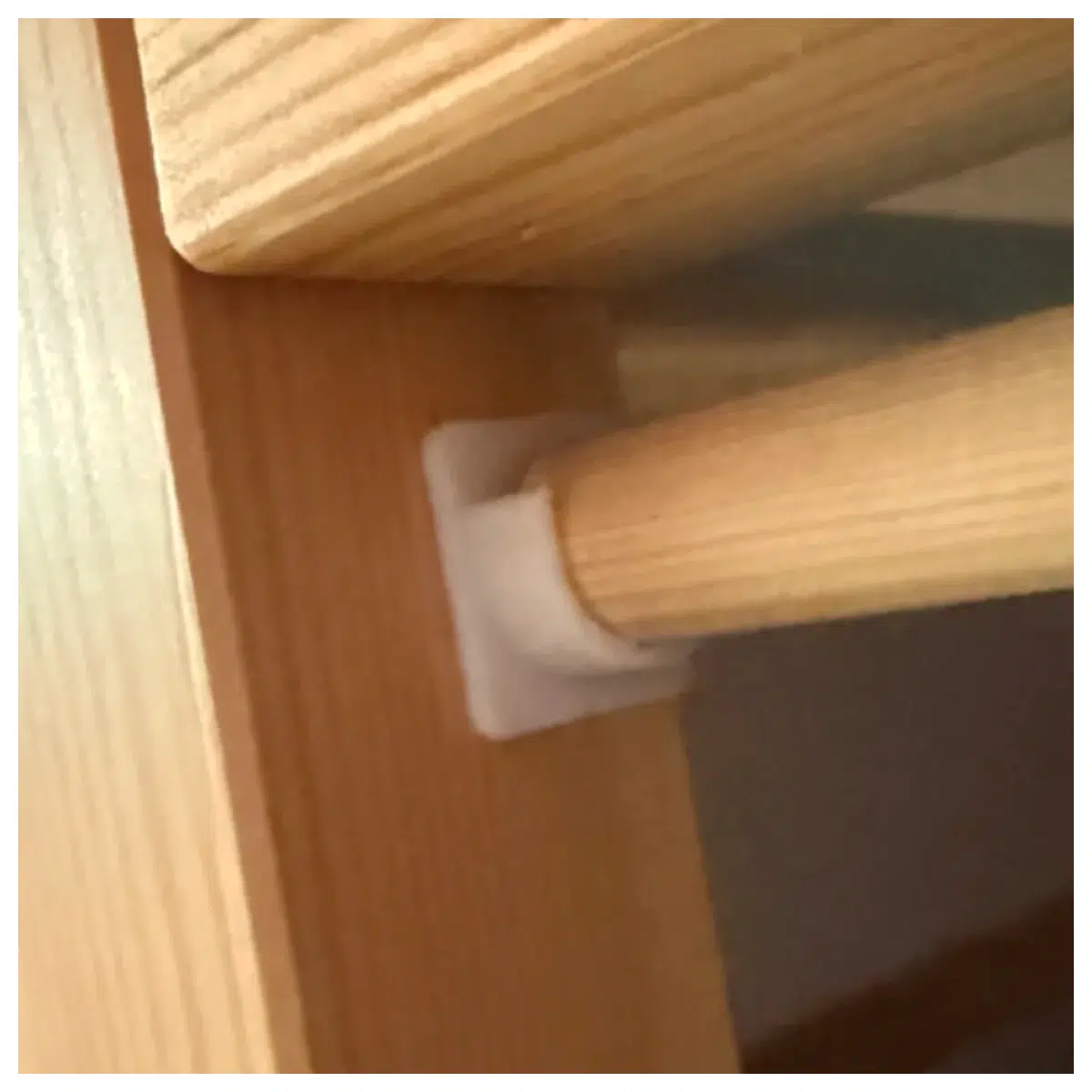 Wooden Dowel Rod Mounting Base Embedded Curtain Track 15mm Diameter Dowel Accessories Curtain Accessories