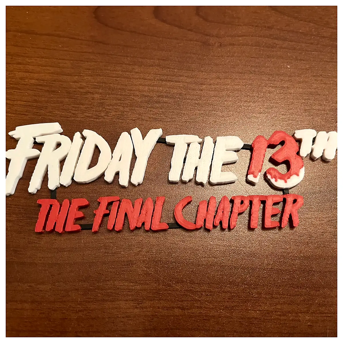 13th Friday The Last Chapter Part 4 Identifier Movie Poster Promotional Collectible