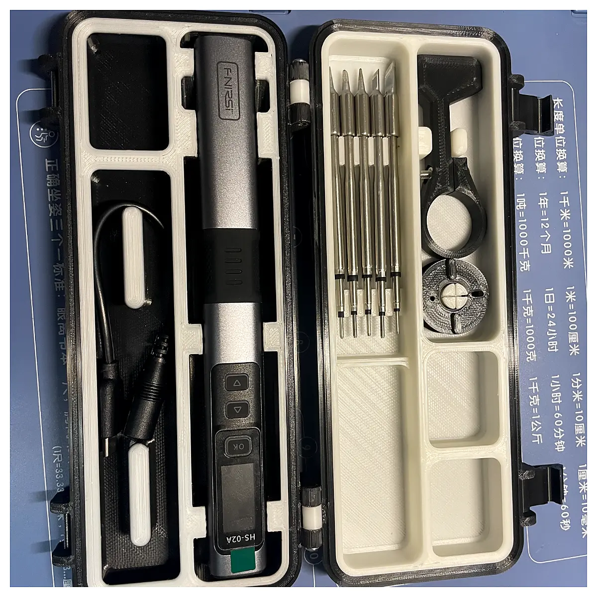 Soldering Organizer Tool Box Multi Function Storage Case Soldering Repair Parts Accessories Storage Container