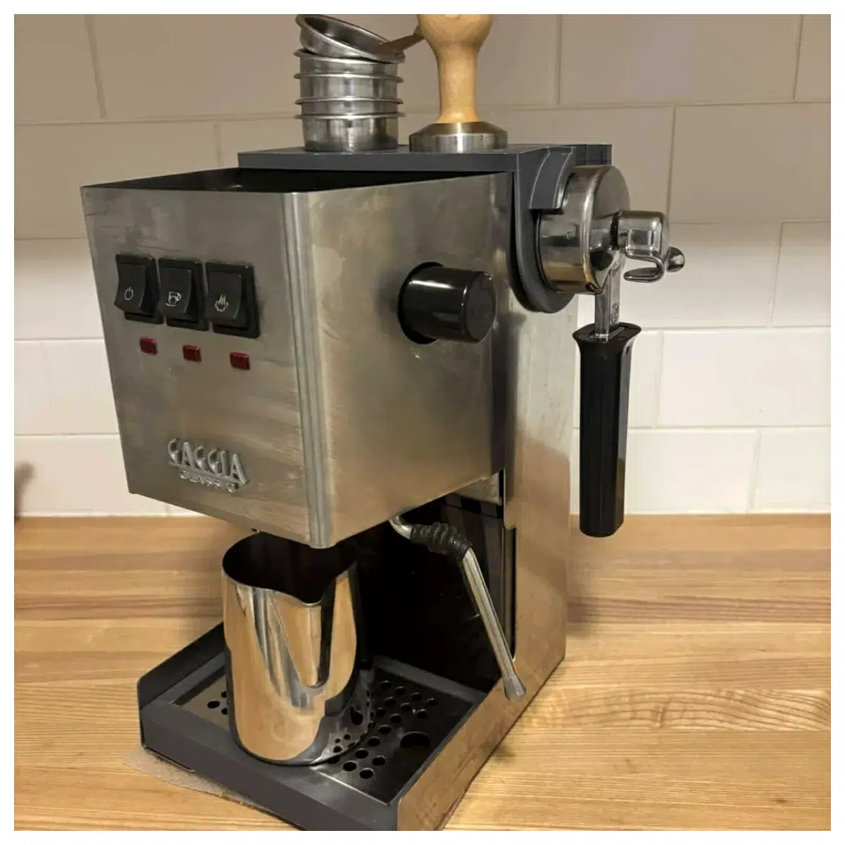 Gaggia Classic Coffee Machine Top Cover with Filter Cup Holder Coffee Machine Parts Coffee Lover Essential
