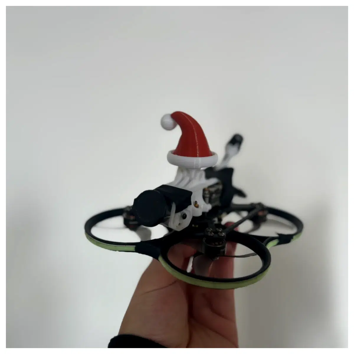FPV Transmitter Hat Christmas Santa Cap Drone Racing Headgear FPV Accessory Flight Controller