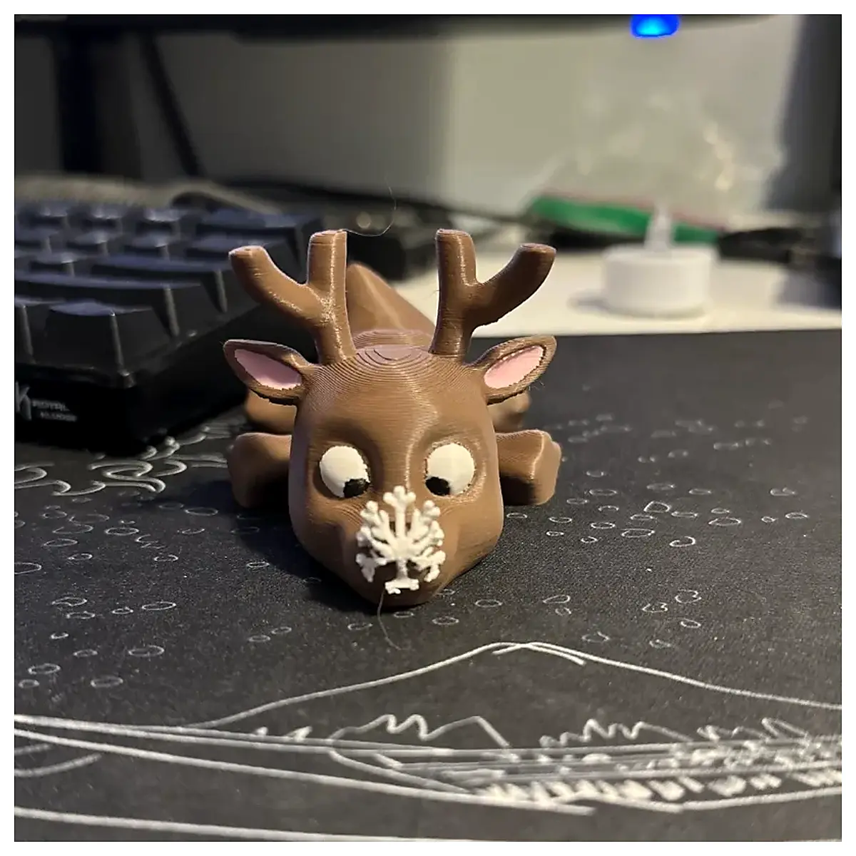 Cute Flexible Deer Toy Realistic Deer Model Animal Figure Children Gift Deer Parts Accessories