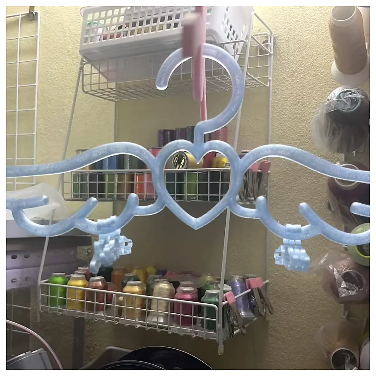 Angel Hanger Hanging Display Rack Wall Mounted Multi Functional Ornament Holder Support