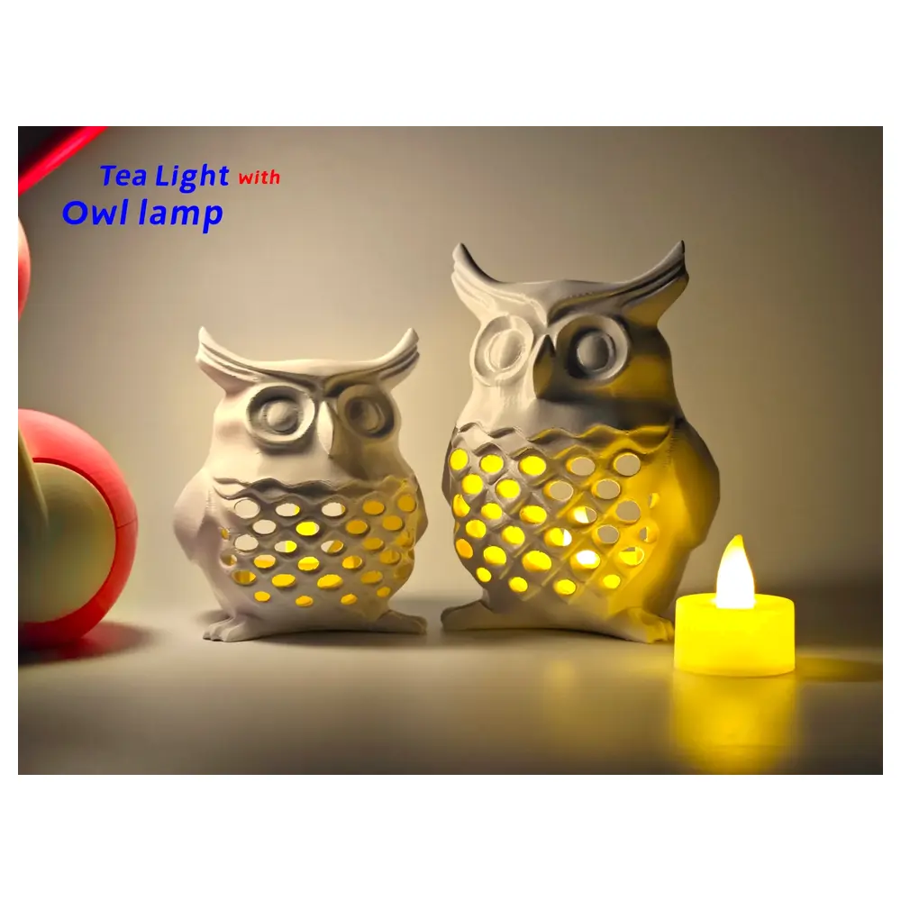 Owl Night Compatible Christmas Candle Decorative Mood Lighting Festive Decor Bird Head