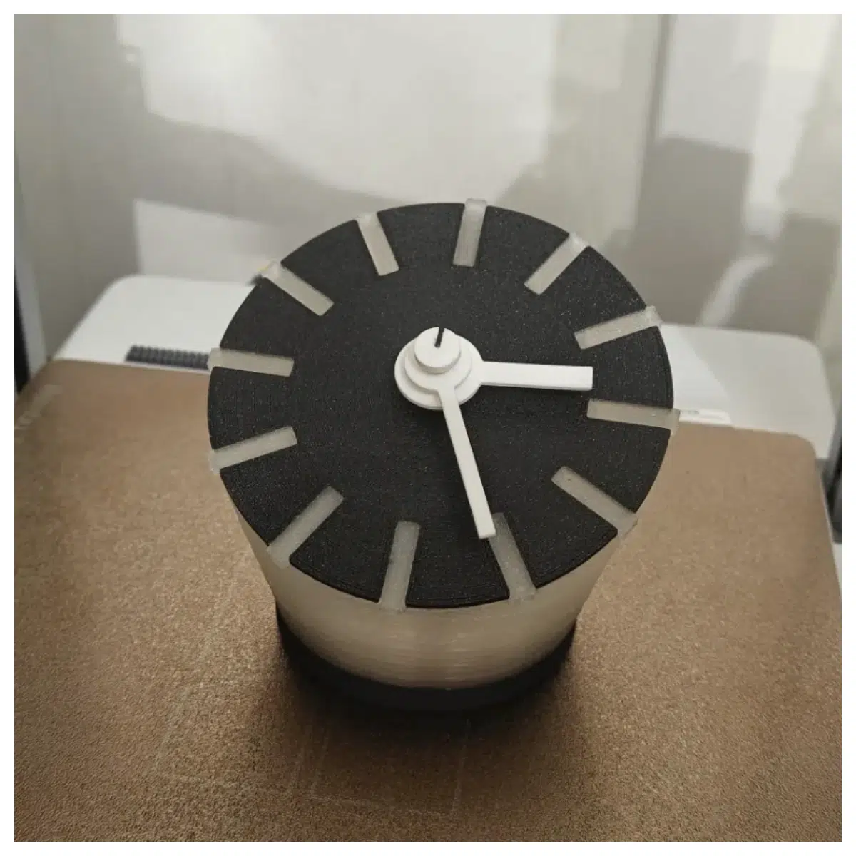 Round Bedside Clock with Night MH011 Sleep Lighting Decorative Clock Bedroom Night Bedside Decor
