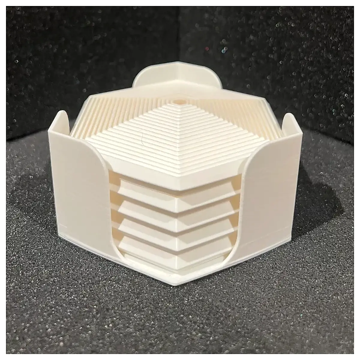 Hexagonal Stress Relief Coasters Office Desk Anti Slip Mats Silicone Cup Holder Phone Stand Office Supplies