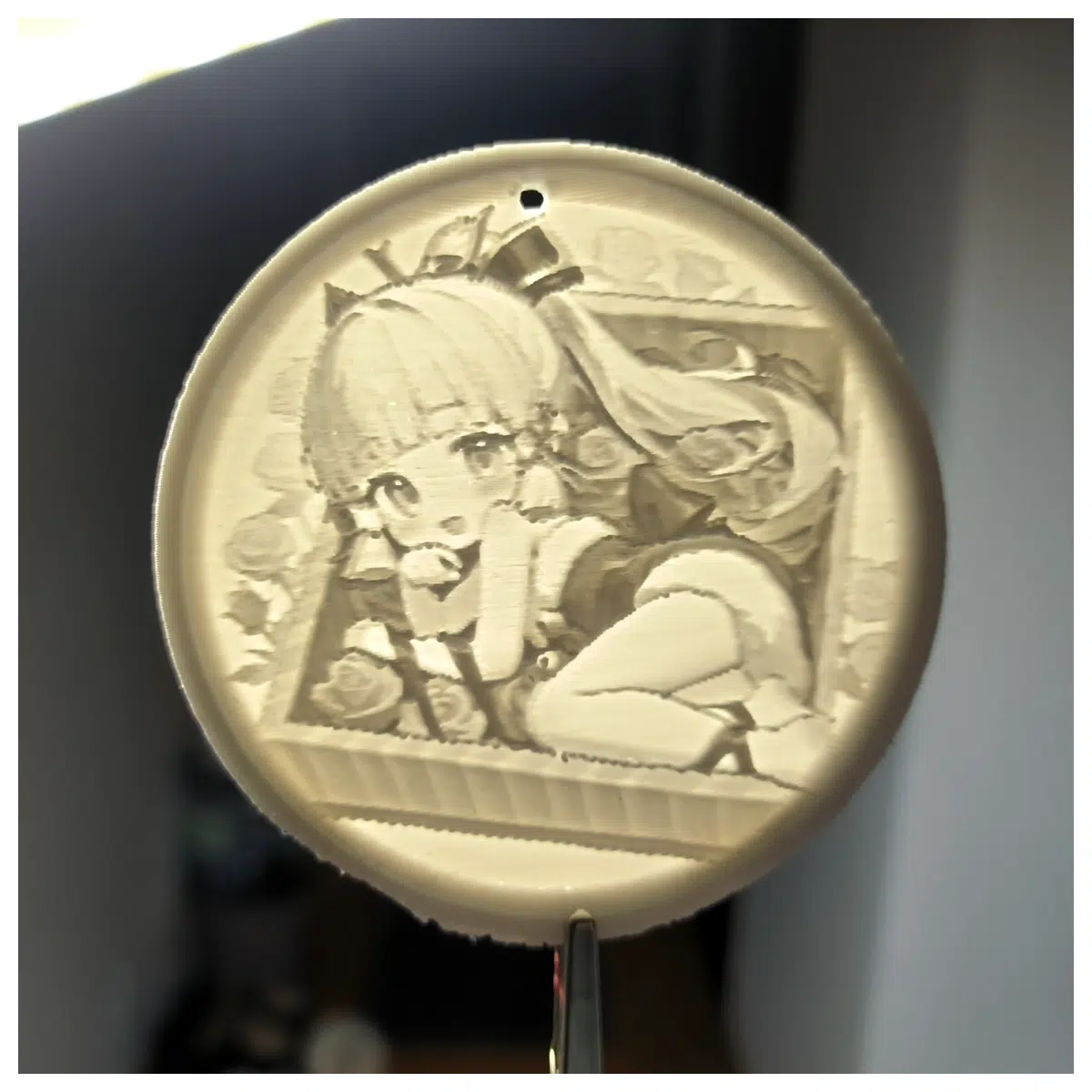 Christmas Gift Charms Translucent Relief Keychains Anime Accessories Hoyoverse Zhongli Ling Hua Decoration