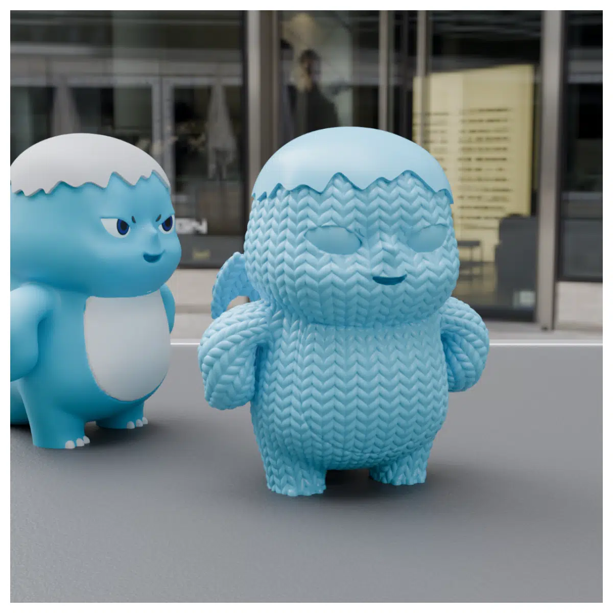 Knitted Boar Dragon Plush Toy 8cm High Child Gift Dinosaur Model Boar Dragon Accessories