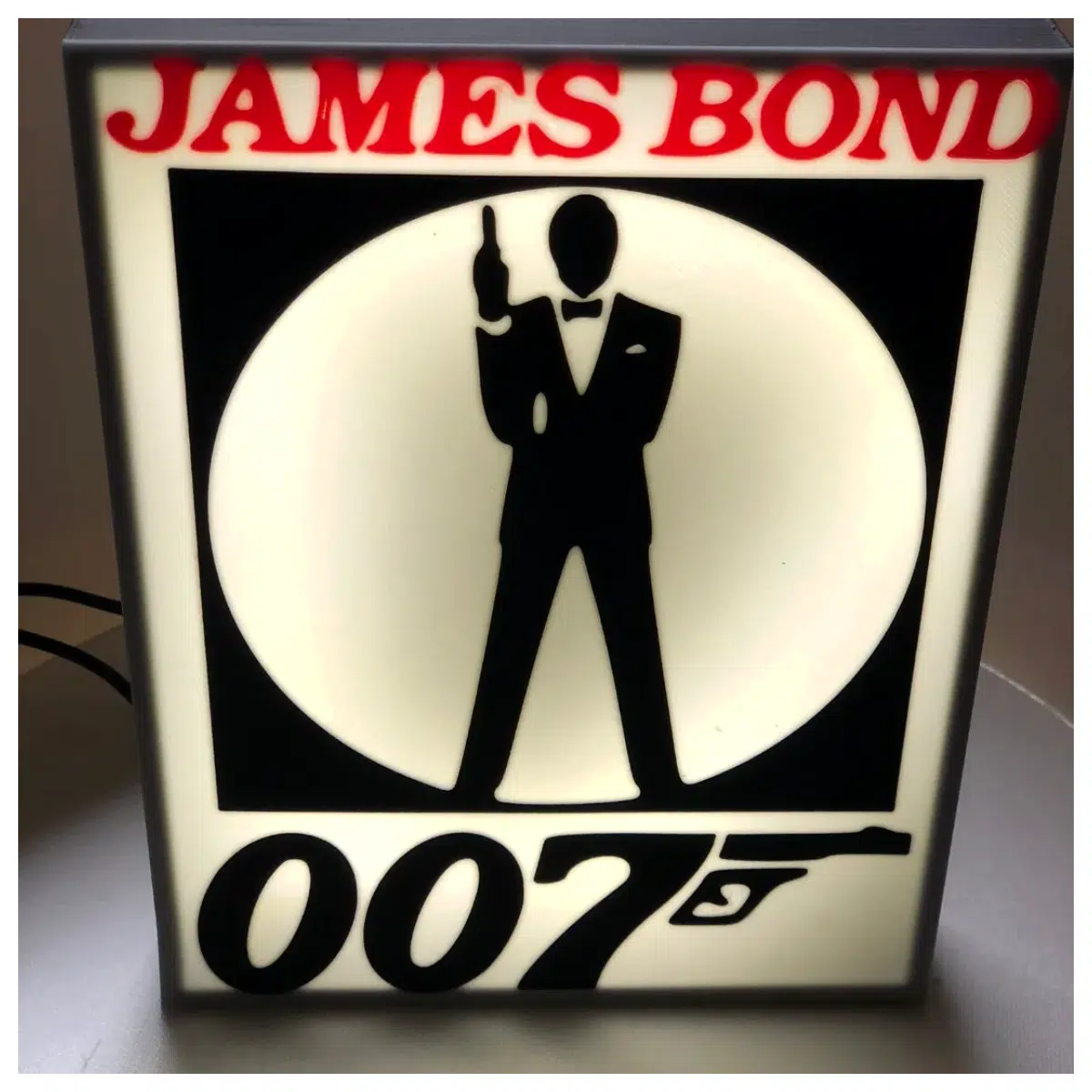 Bond 007 Projection Box Movie Prop Iconic Scene Decoration Collection Accessory Scene Parts