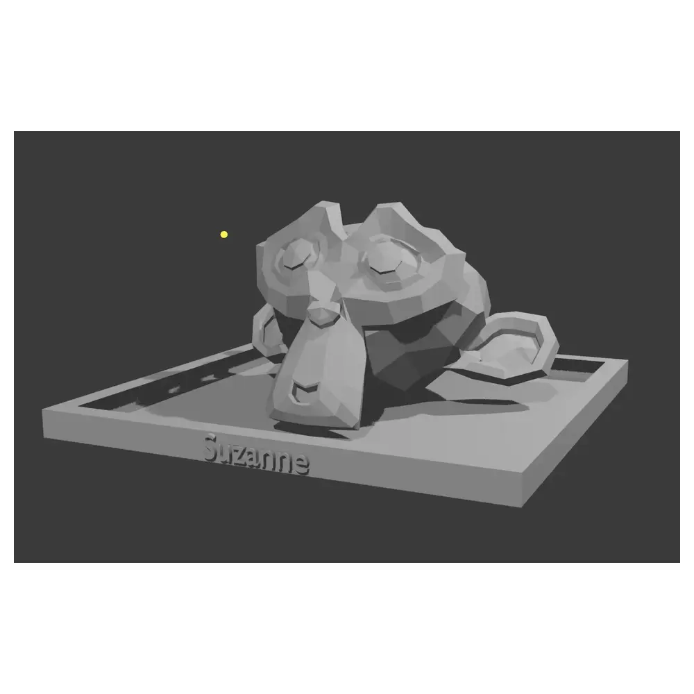 Blender Suzanne Model with Base Mesh 3D Character Animation Rendering Modeling 3D Art