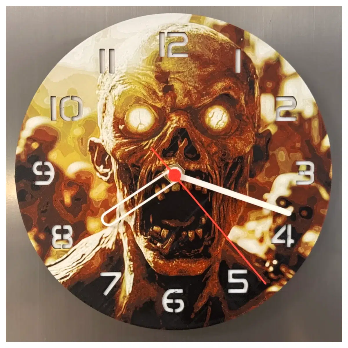 Wall Clock Decor Zombie Theme Figurine Clock Hanging Ornament Multi functional Decoration Wall Art