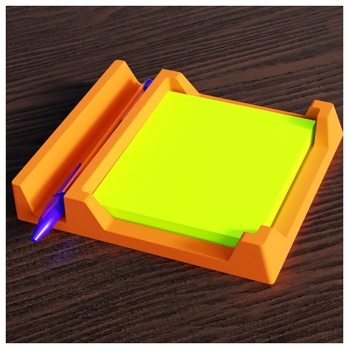 Notepad Pen Holder Notebook Journal Writing Supplies Office Accessories Sticky Notes Pen Organizer Multi functional